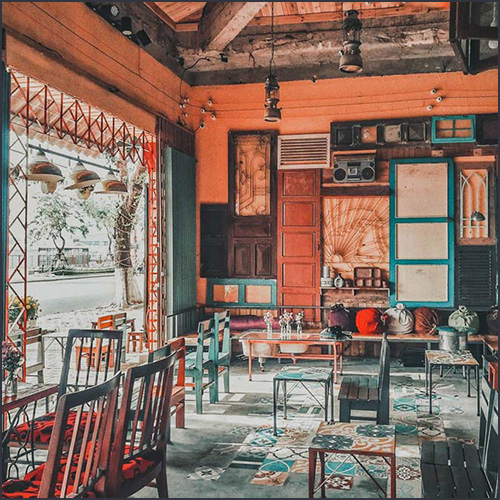 Thiết kế thi công nội thất quán cafe phong cách Vintage